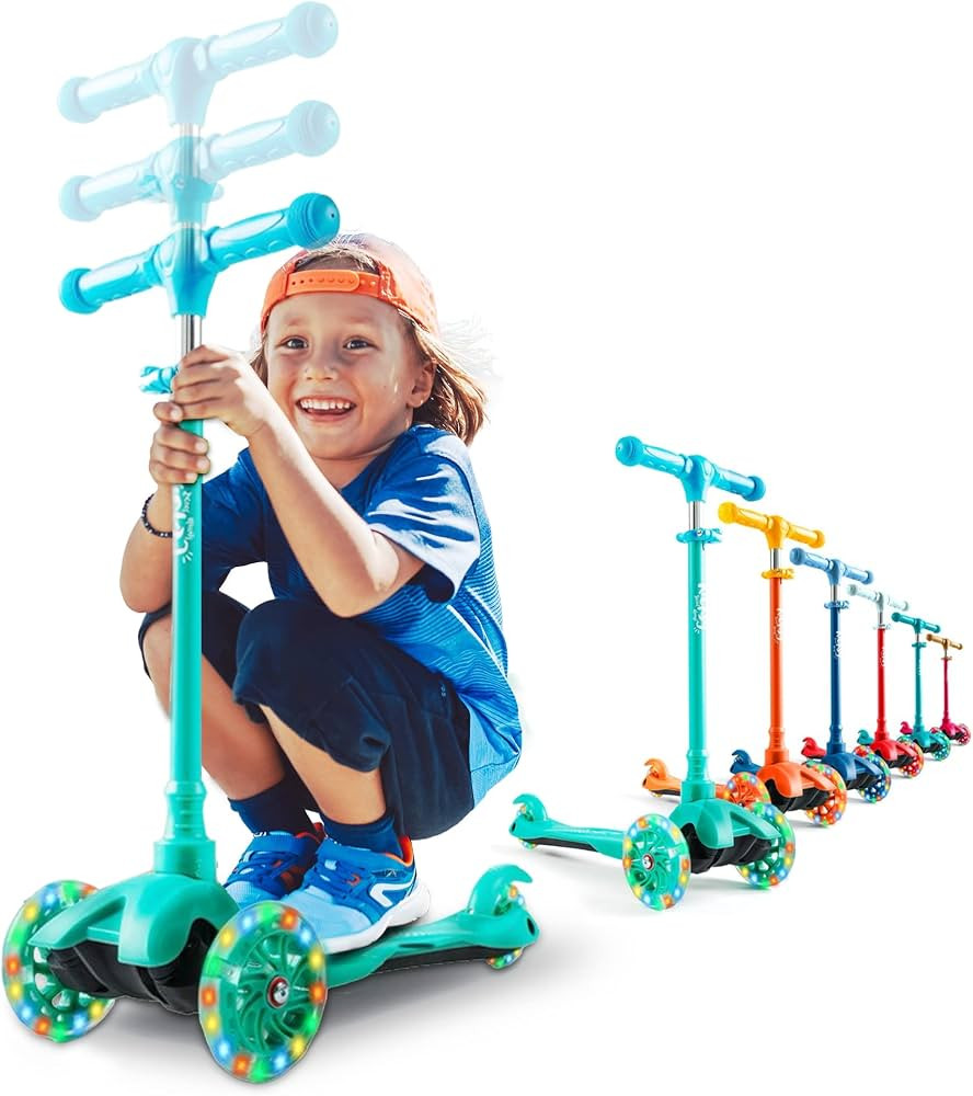 Kicksy - Kids Scooter - Toddler Scooter for Kids 2-5 Adjustable Height - 3 Wheel Scooter for Kids... | Amazon (US)