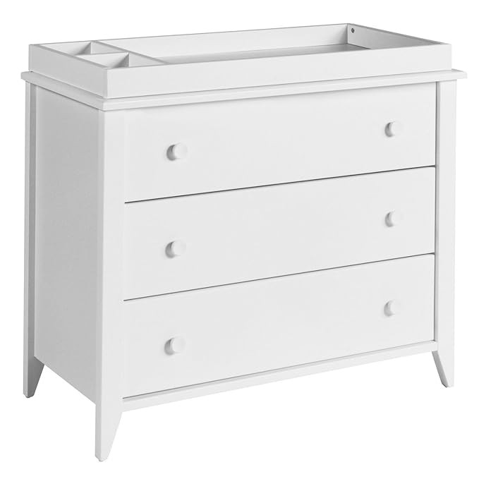Babyletto Sprout 3-Drawer Changer Dresser with Removable Changing Tray in White, Greenguard Gold ... | Amazon (US)