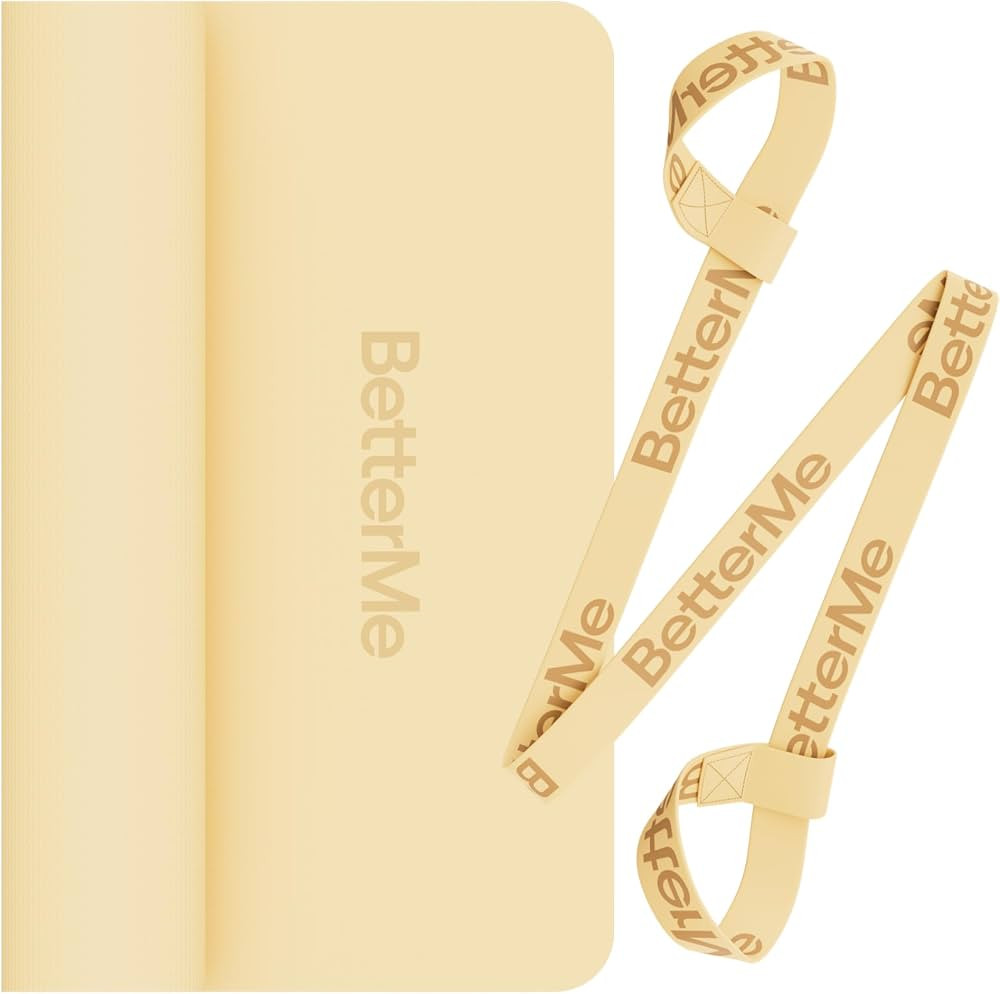BetterMe Yoga Mat - Non-Slip Exercise Mat for Women - Cushioned Pilates Mat for Home Workouts, St... | Amazon (US)