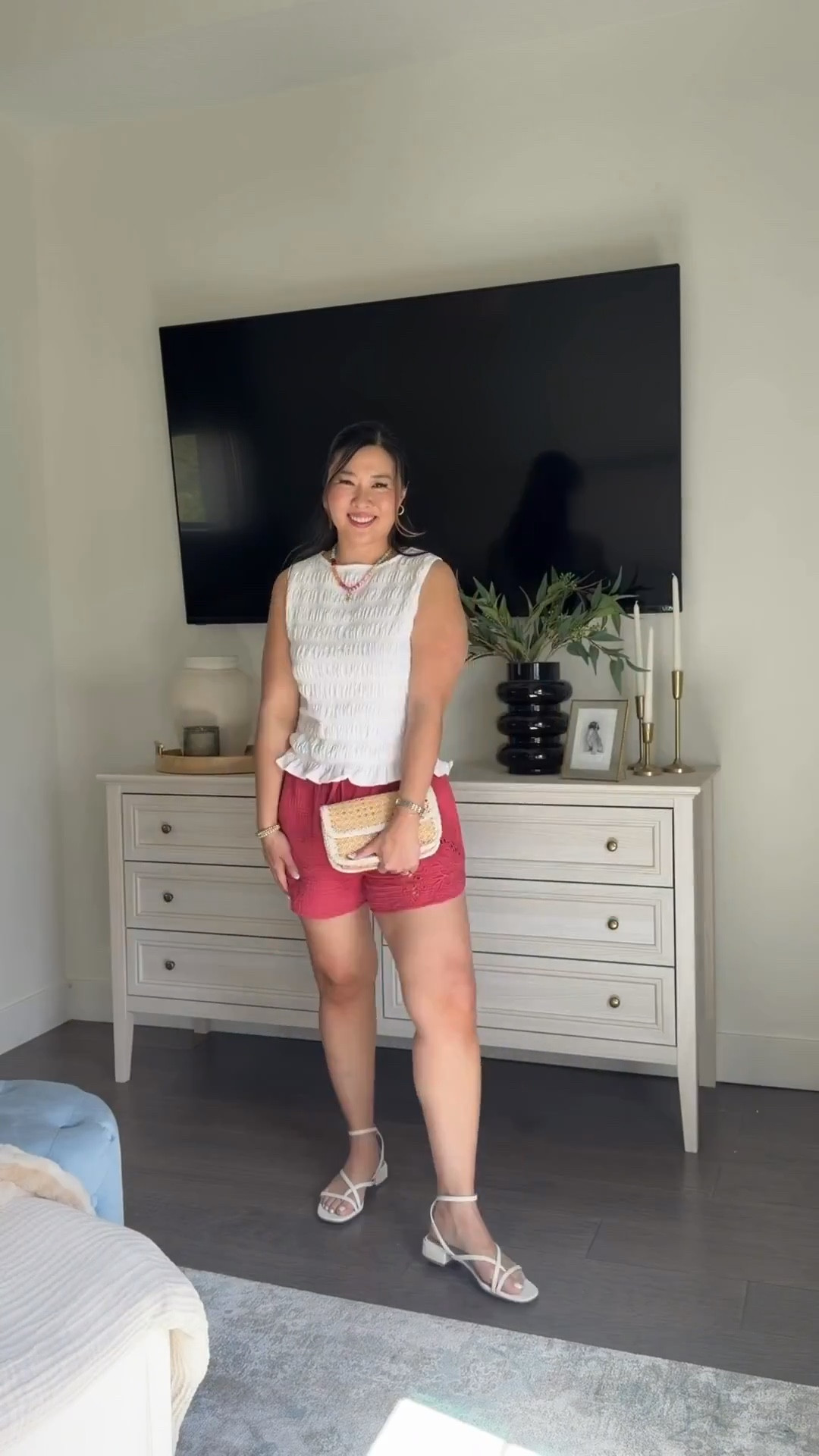 Target outfit, target fashion, easy ootd, casual style, summer style, spring fashion, tcs, trending 

Pink Shorts: Medium 
Smocked Tank: Medium



#LTKmomlife #LTKSeasonal #LTKootd