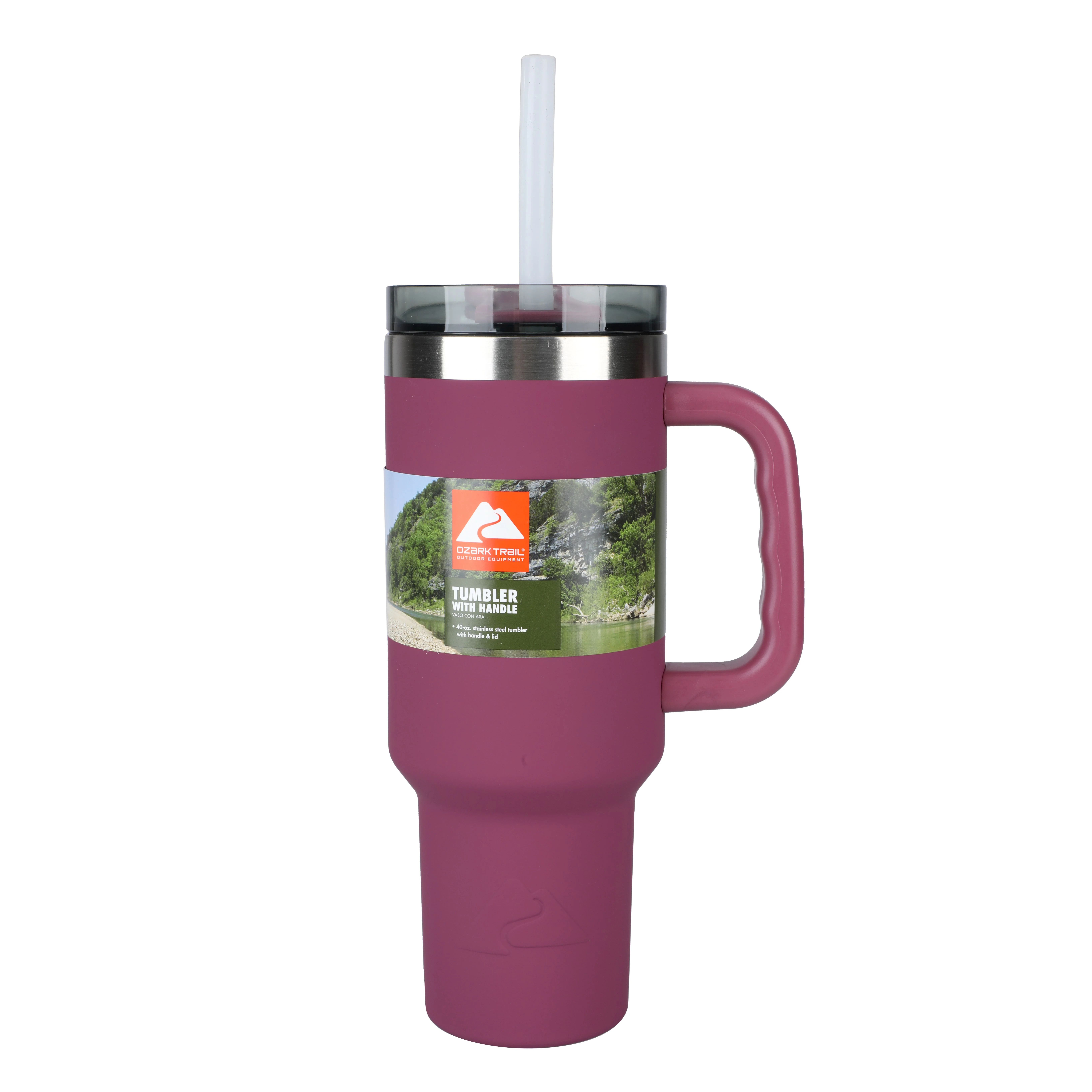 Ozark Trail 40Oz Vacuum Insulated Stainless Steel Tumbler-Violet Magenta | Walmart (US)