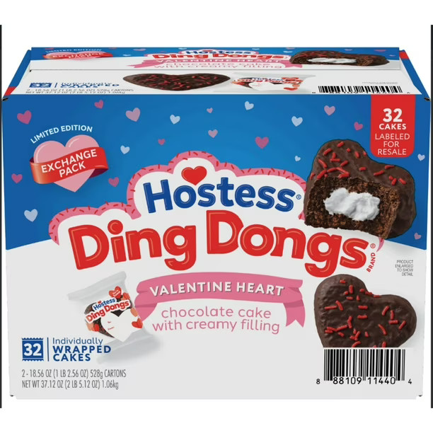 Hostess Valentine Ding Dongs, 1.16 oz. 32 pk. | Sam's Club
