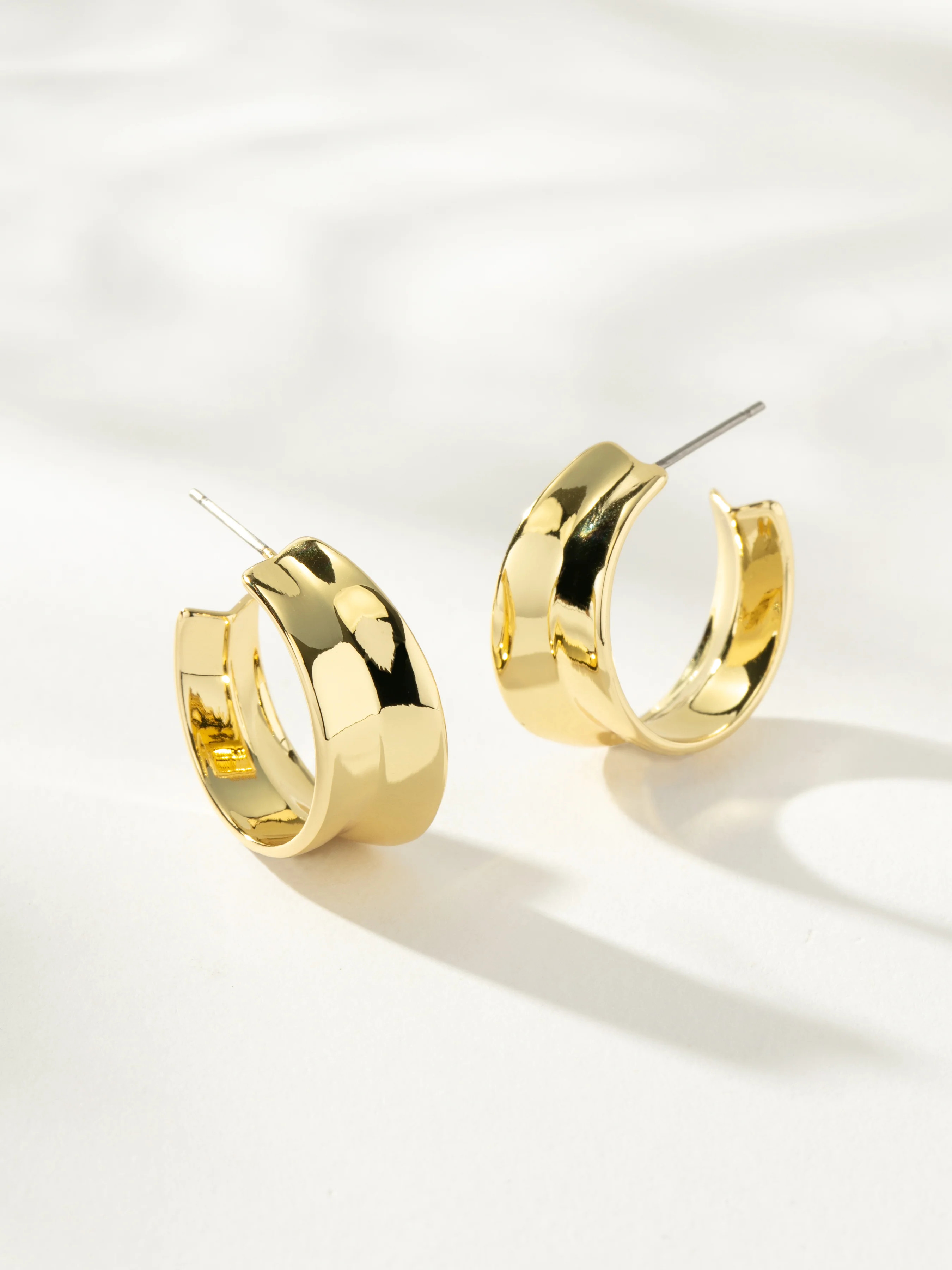 Bold Balance Statement Hoop Earrings in Gold + Silver | Uncommon James | Uncommon James