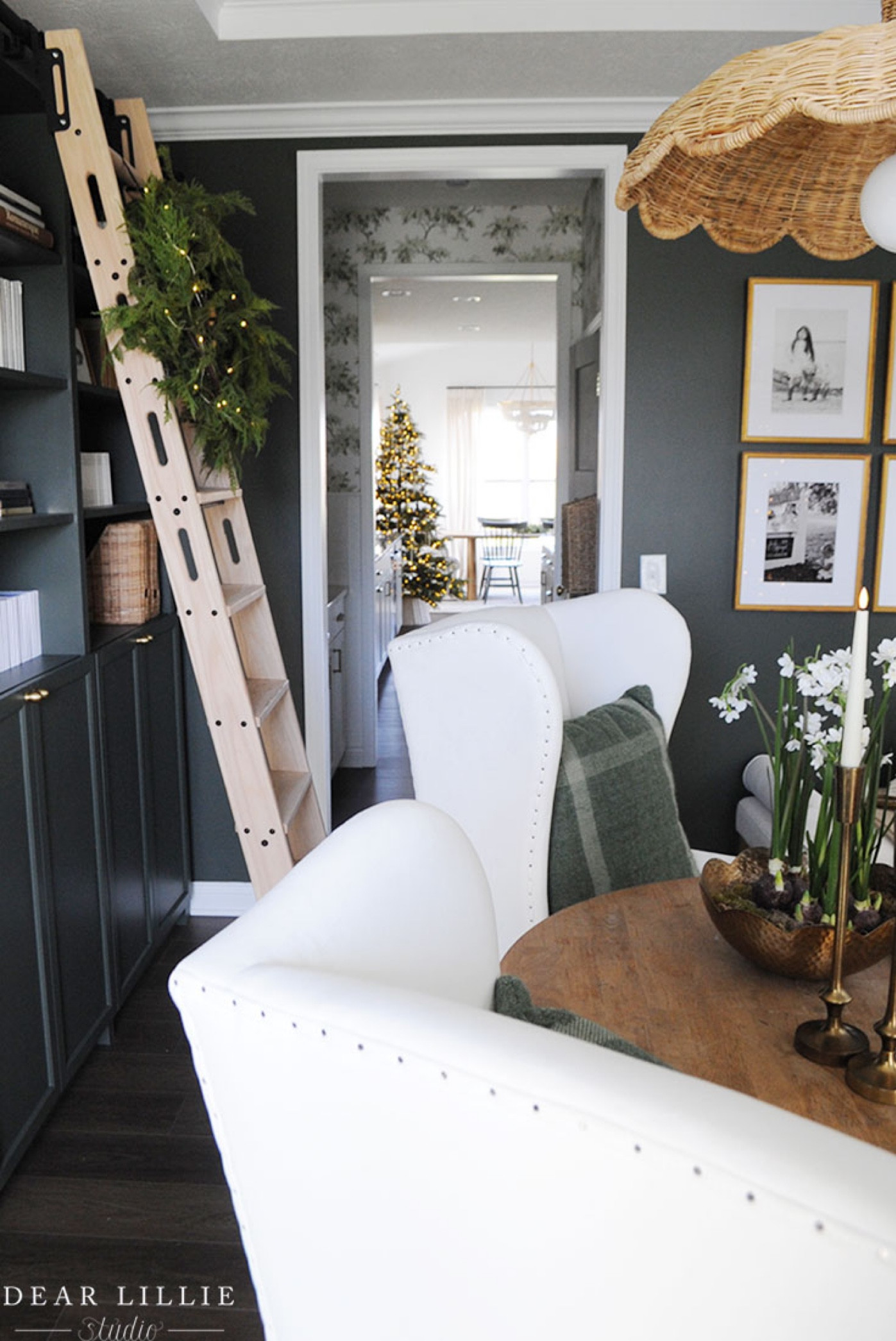 Christmas views from the library to our kitchen...

#LTKHoliday #LTKSeasonal #LTKhome