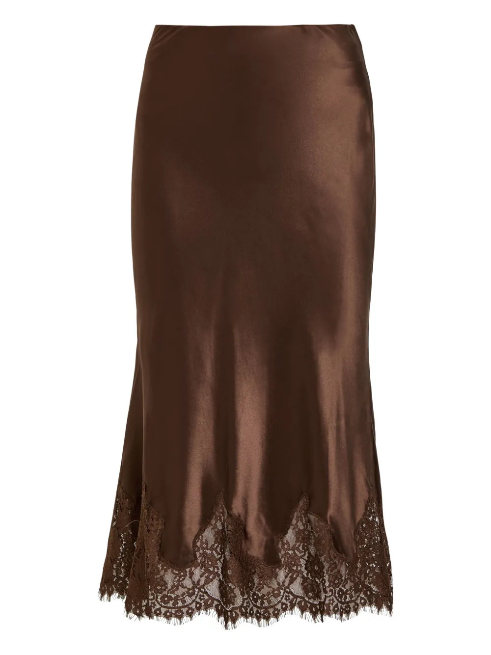 Carolina lace-detail midi skirt | Farfetch Global