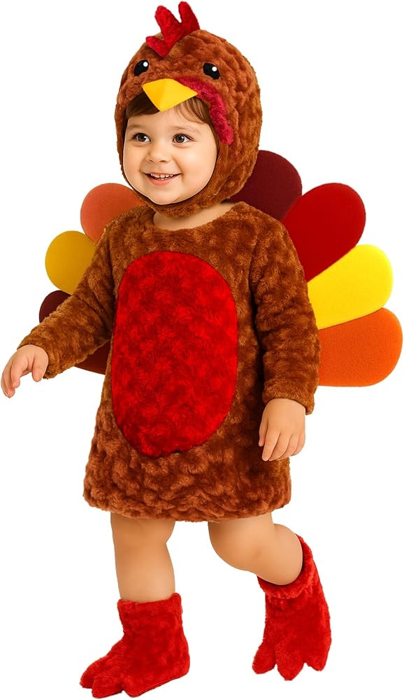 Morph Baby Turkey Costume Toddler Thanksgiving Turkey Costume for Kids Toddler Christmas Costumes... | Amazon (US)