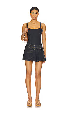 LIONESS x REVOLVE Biker Mini Dress in Indigo from Revolve.com | Revolve Clothing (Global)