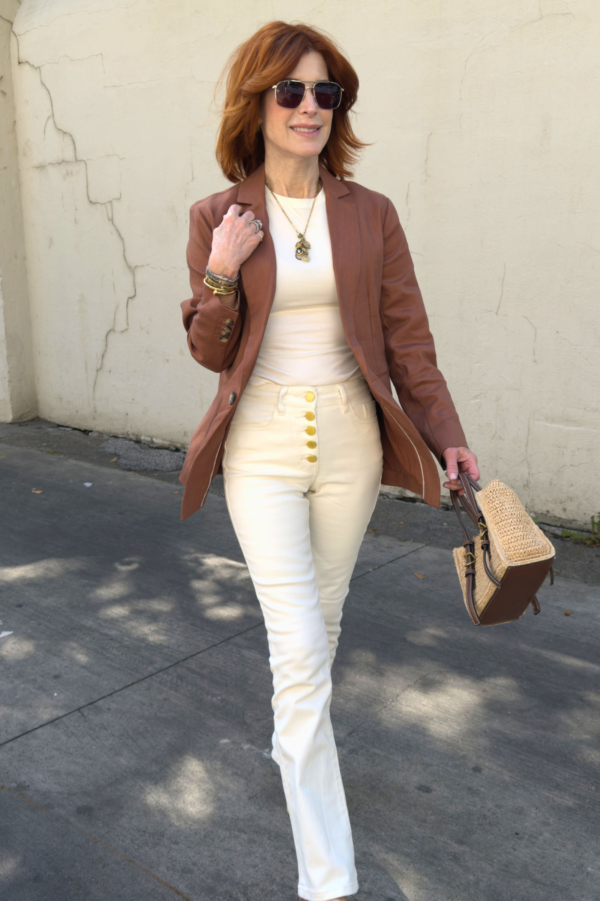 This linen stretch blazer is the perfect lightweight spring jacket—polished but still relaxed, and so easy to style with denim or a skirt for everyday wear. 

#LTKSeasonal#LTKOver40 

 

#LTKootd