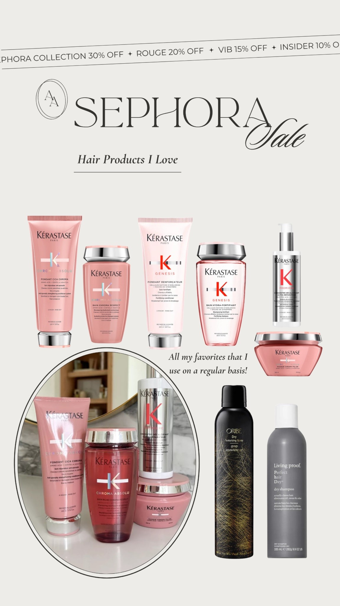 The Sephora Sale is now live for everyone! Linking my favorite hair products that are included in the sale!

Save 10-20% off sitewide with code ‘SPRINGSALE’ at checkout— depending on tier! Rouge members can take 20% off, VIB members can take 15% off, & Insider members can take 10% off. + 30% off the Sephora Collection! Great time to shop everything on sale & stock up!! Sale ends 4/20

Beauty favorites, makeup routine, beauty finds, summer makeup

#LTKgrwm #LTKSaleAlert #LTKBeauty