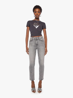 The Mid Rise Dazzler Ankle - Mascara Meltdown | Mother Denim