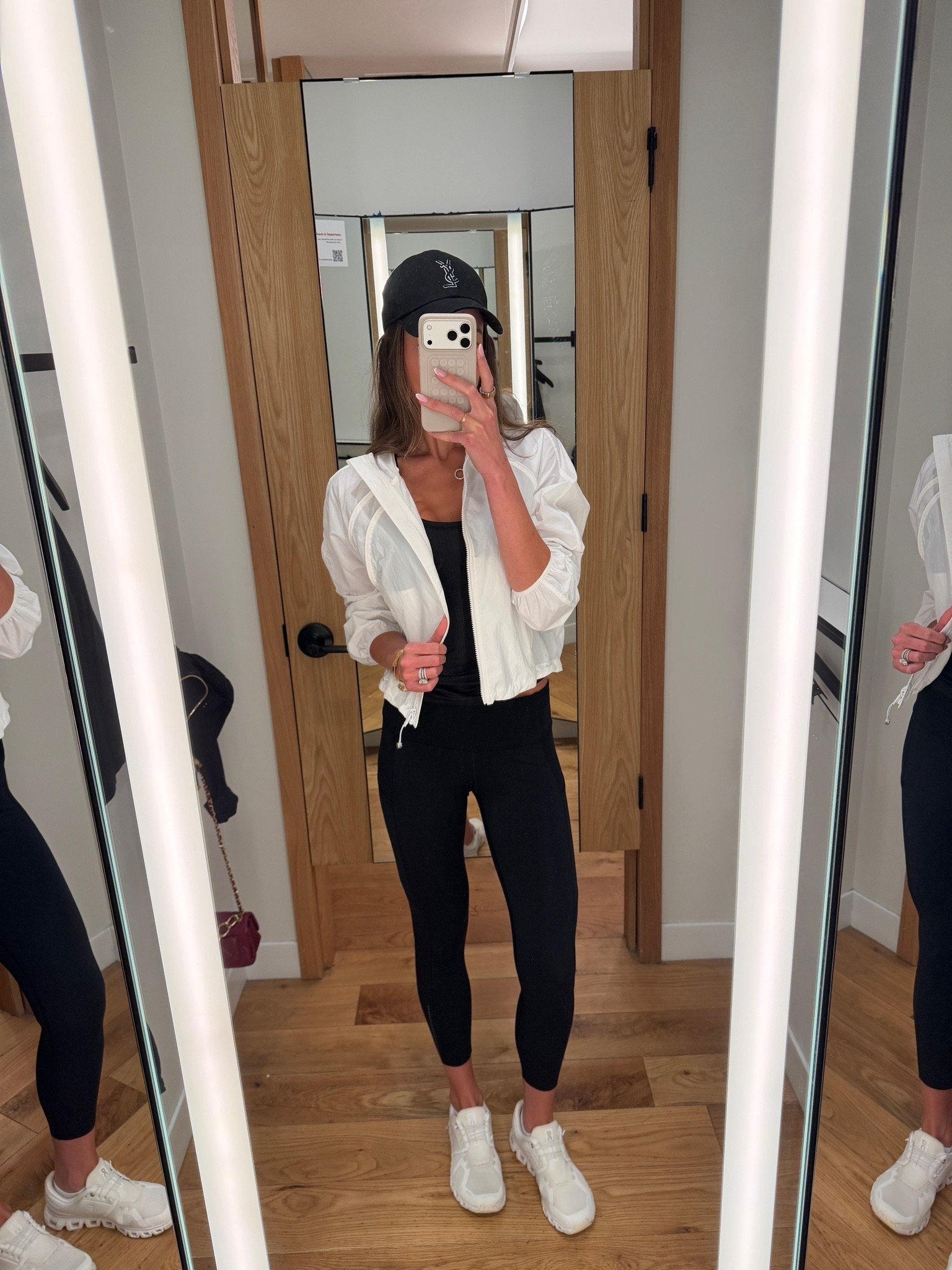 LOVE this light weight jacket - XS
Black tank - size 4 or 6 (I need to look back at what size I got)

#LTKActive #LTKootd