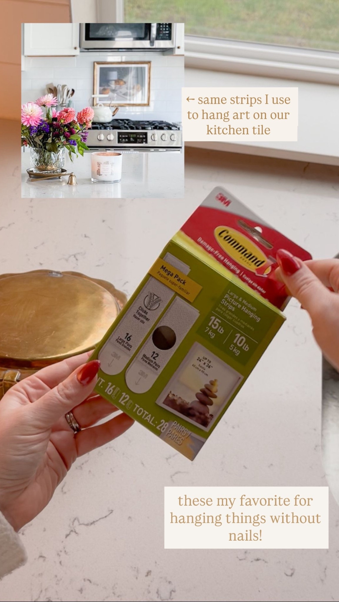 Favorite command strips for hanging without nails! 

#LTKFindsUnder50 #LTKHoliday #LTKHome