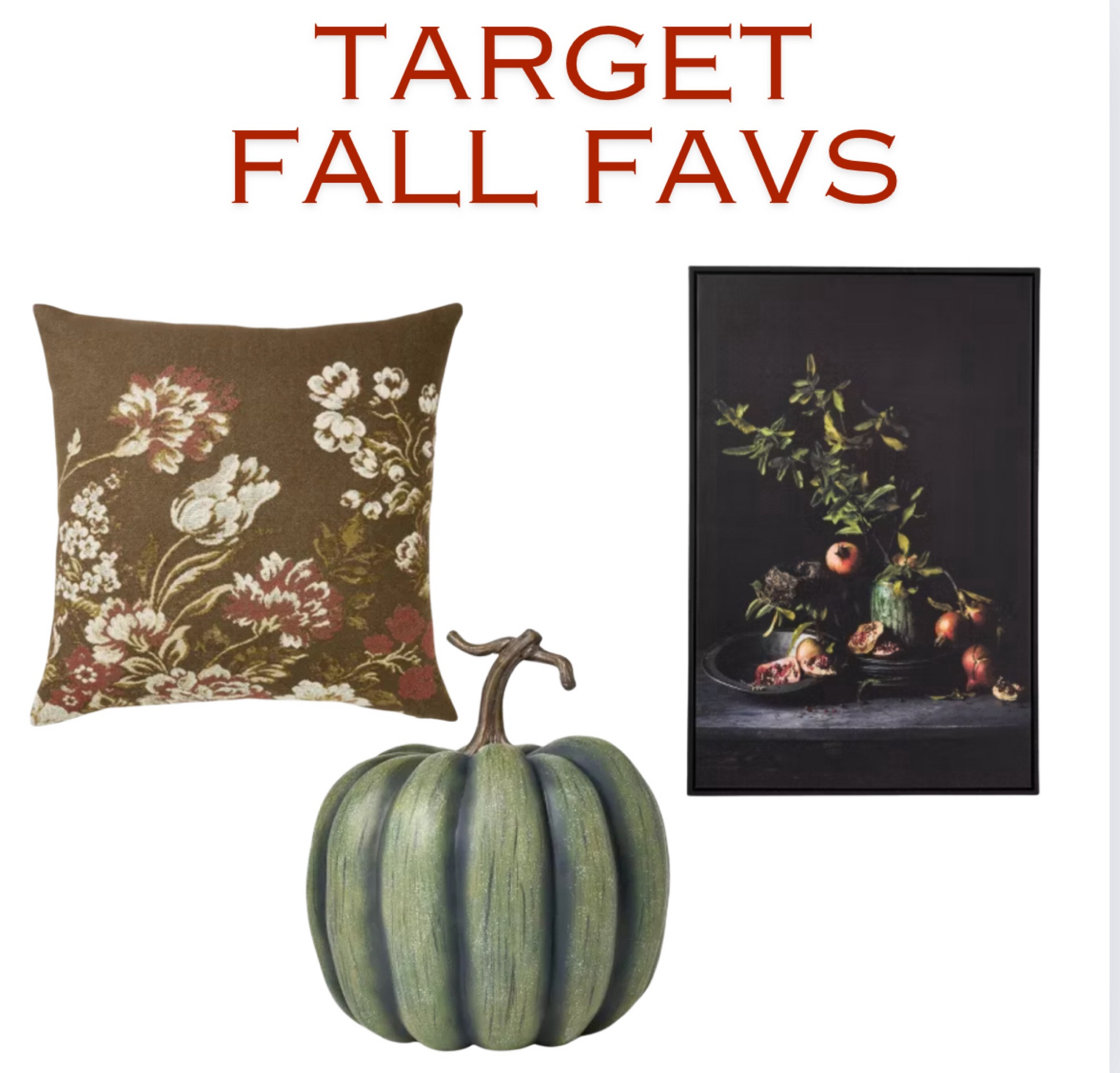 Shop some green and moody fall favs from Target! 

#LTKFindsUnder100 #LTKHome #LTKSeasonal