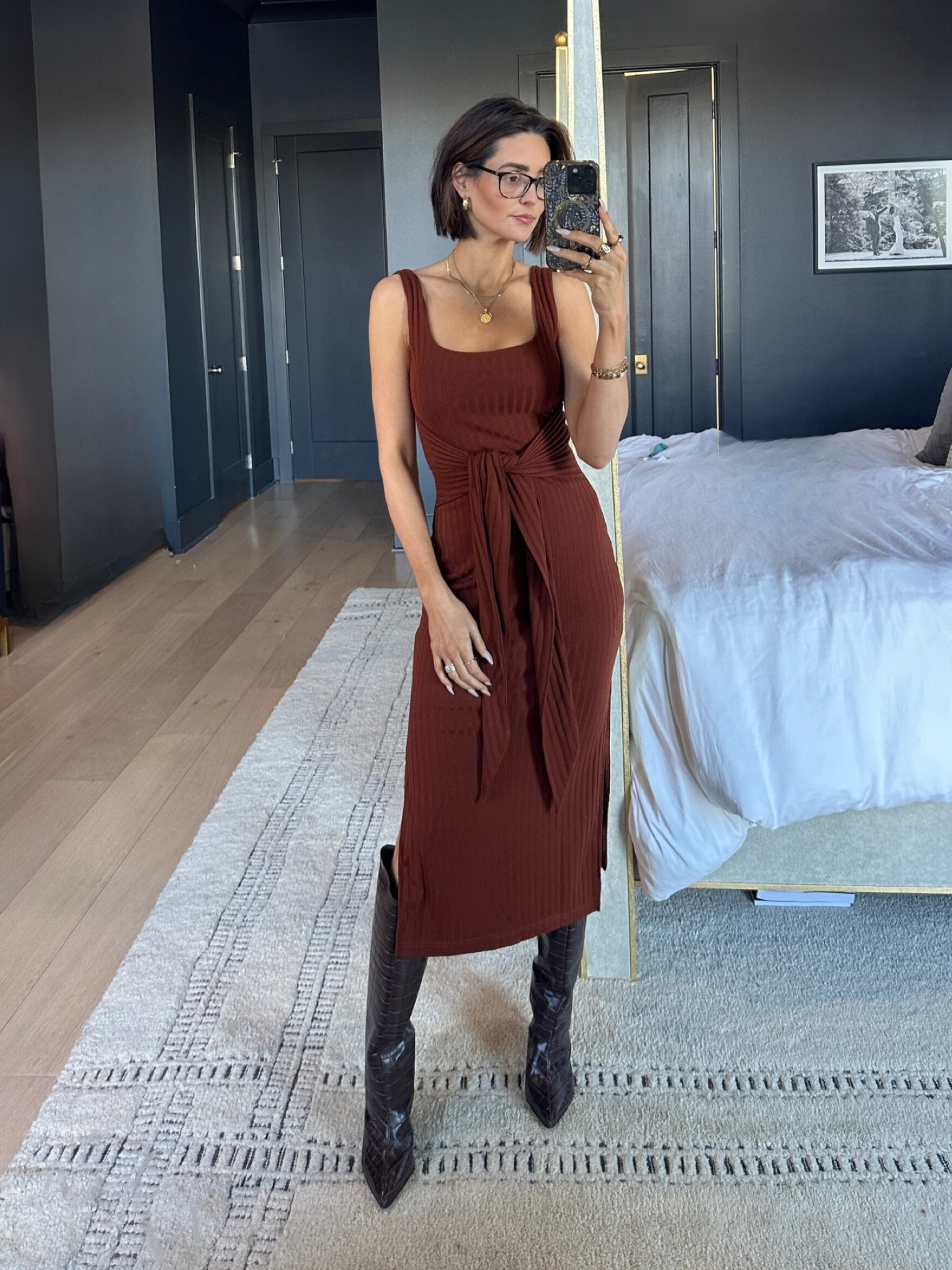 Fall neutrals done right 🍂🤎 This Chocolate Brown Waist-Tie Midi Dress paired with my Dark Brown Leather Boots by Schutz is giving all the effortlessly chic autumn vibes!

The best part? This dress was a perfect rental from FashionPass! If you’ve been thinking about trying it, use my code EGGIE70 for $70 off your first month—it’s such a game-changer for rotating your wardrobe without the commitment.

#FallStyle #FashionPassPartner Style


#LTKBeauty #LTKStyleTip #LTKSeasonal