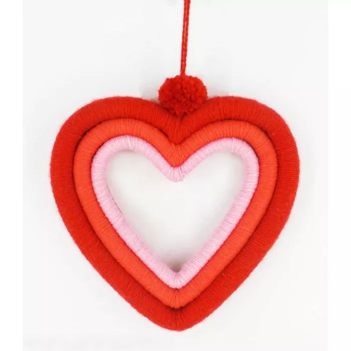 Heart Wreath Valentine's Fiber Wrapped - Spritz™ | Target