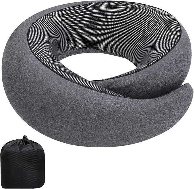 Neck Pillow Airplane, 360º Ergonomic Design Premium Memory Foam Travel Pillows for Airplane, Car... | Amazon (US)