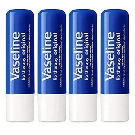 Vaseline Lip Therapy Stick | Original Petroleum Jelly Vaseline Lip Balm for Soft Lips | 4.8g each (4 Pack) | Walmart (US)