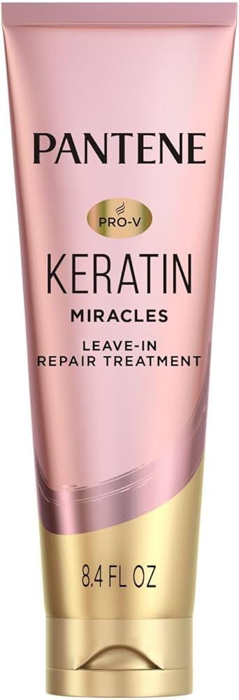 Pantene Keratin Leave-In Conditioner with Argan Oil, Protein Treatment for Dry, Damaged & Color-T... | Amazon (US)