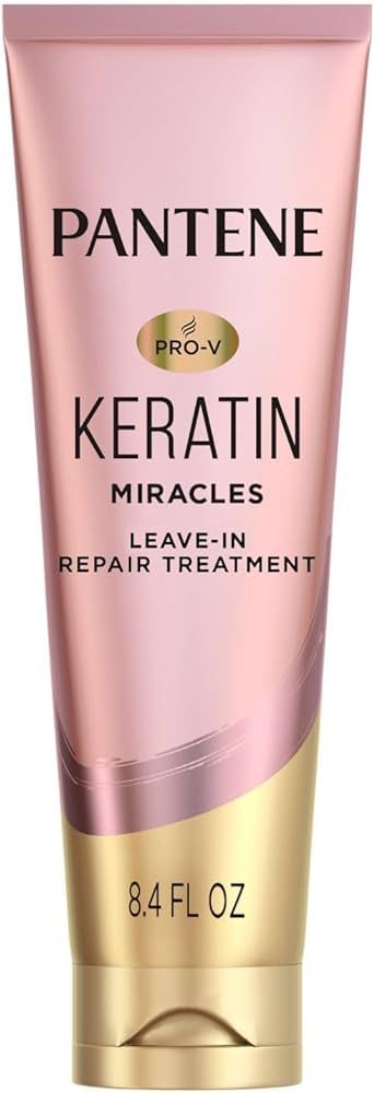 Pantene Keratin Leave-In Conditioner, Protein Treatment, with Argan Oil, Repairs Split Ends, Prot... | Amazon (US)