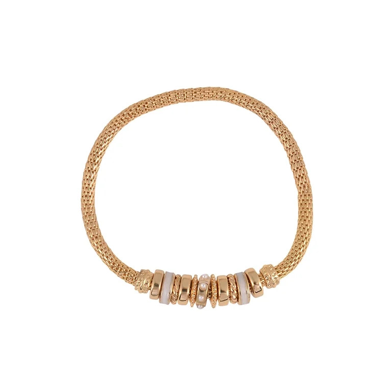 Time and Tru Goldtone Chain with Pearl Birthstone "June" Bracelet | Walmart (US)