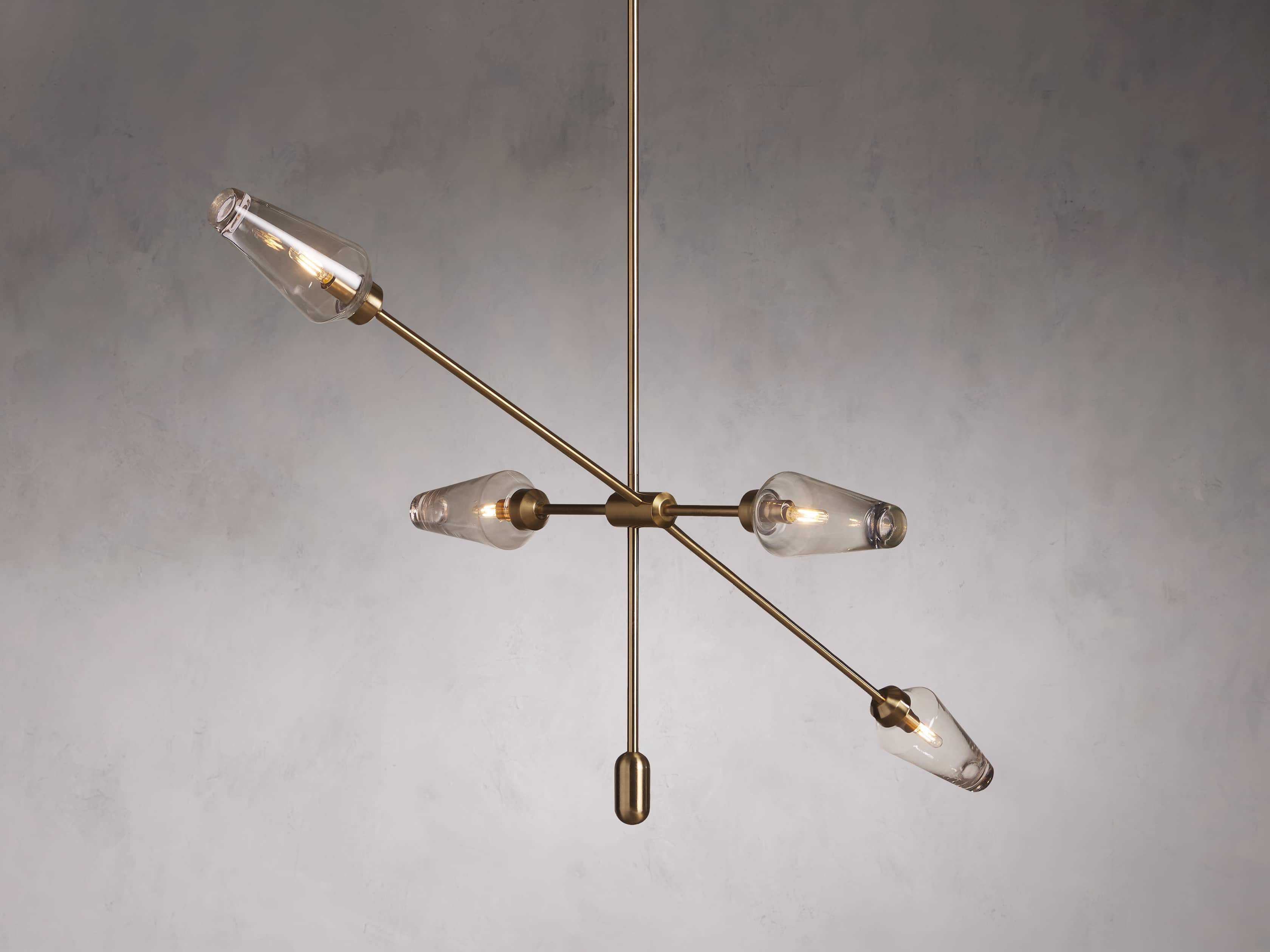 Arrow Brass Chandelier | Arhaus