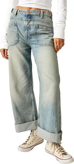 Free People We the Free Palmer Cuffed Baggy Jeans | Nordstrom | Nordstrom