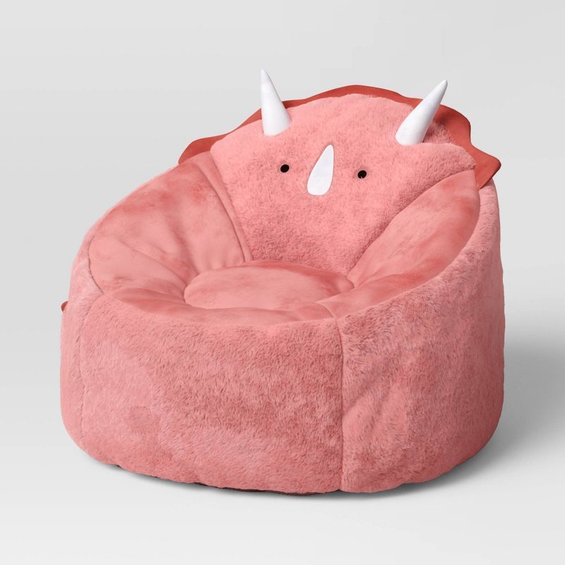 Dino Bean Bag Chair Pink - Pillowfort™ | Target