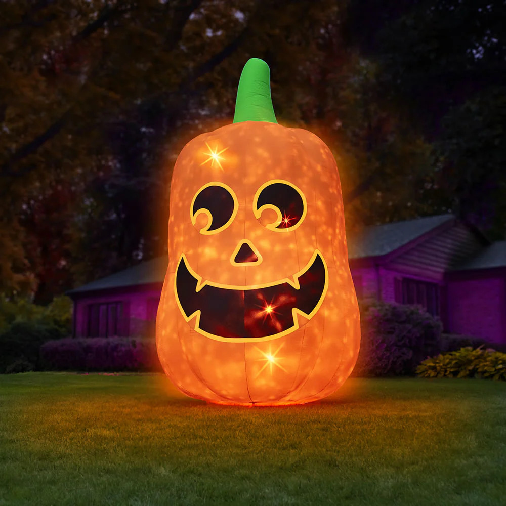 The 16' Glowing Inflatable Jack O' Lantern | Hammacher Schlemmer