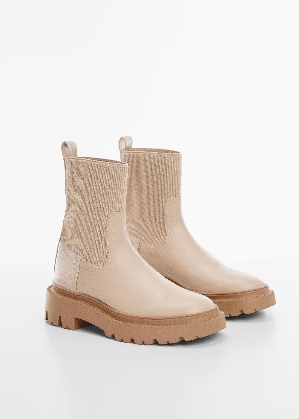 Platform track-sole ankle boots -  Women | Mango USA | MANGO (US)