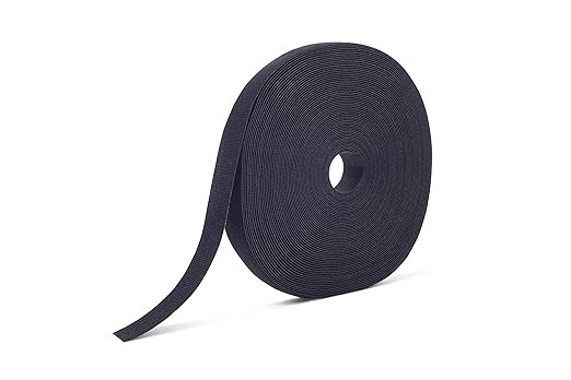 VELCRO Brand ONE_WRAP Tape 3/8" x 25 Yard Double Sided Self Gripping Roll, 189754, Black | Amazon (US)