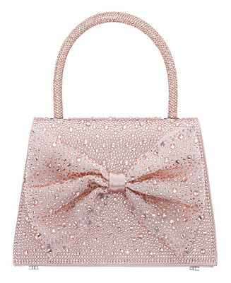 Crystal Magnetic Snap Satchel Bag | Macy's