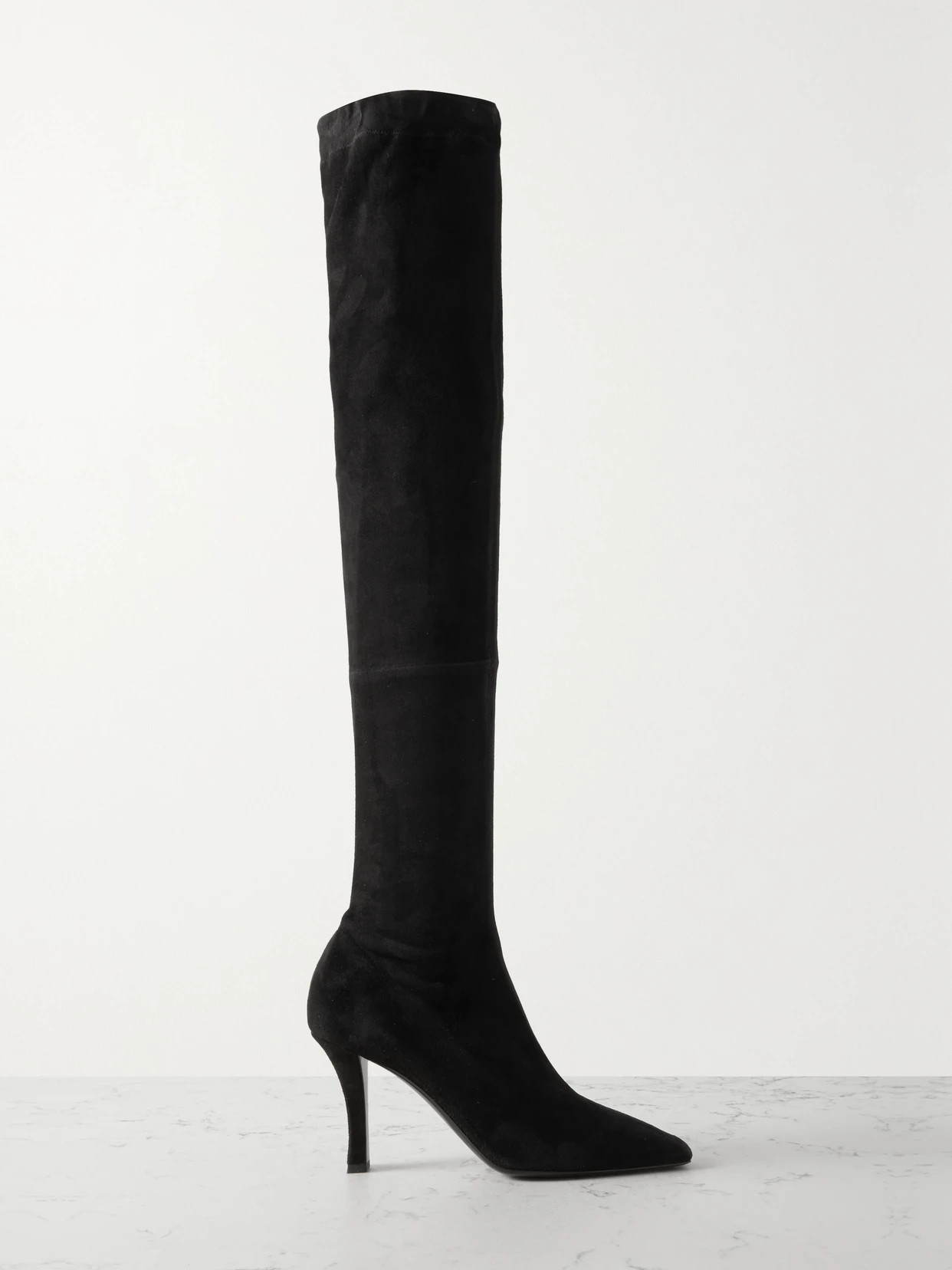 The Row - Annette Suede Thigh Boots - Black | NET-A-PORTER (UK & EU)