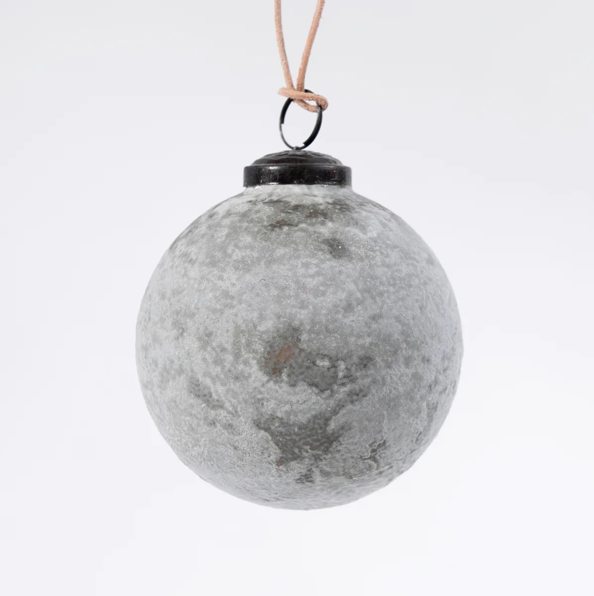 Matte Grey Glass Ornament | Stoffer Home