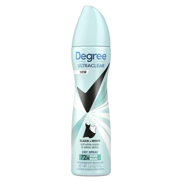 Degree Antiperspirant Deodorant Dry Spray Protects from Deodorant Stains Pure Rain Deodorant for ... | Walmart (US)