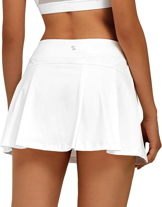 Stelle Women Tennis Skirt Golf Skorts Athletic High Waisted with Pockets Inner Shorts Sport Worko... | Amazon (US)