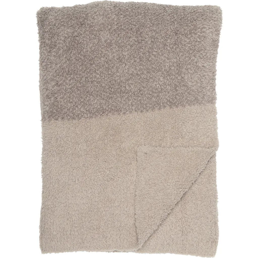 Barefoot Dreams® Luxe Heathered Stripe Throw Blanket in Linen-Warm Gray at Nordstrom Rack | Nordstrom Rack