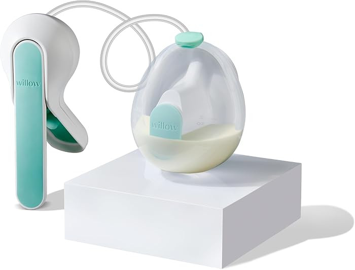 Willow Wave - Wearable Manual Breast Pump - Fits Fully in Bra - Ergonomic Handle - 24mm Soft Sili... | Amazon (US)