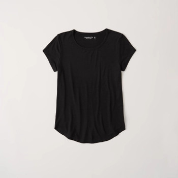 Drapey Crew Tee | Abercrombie & Fitch (US)