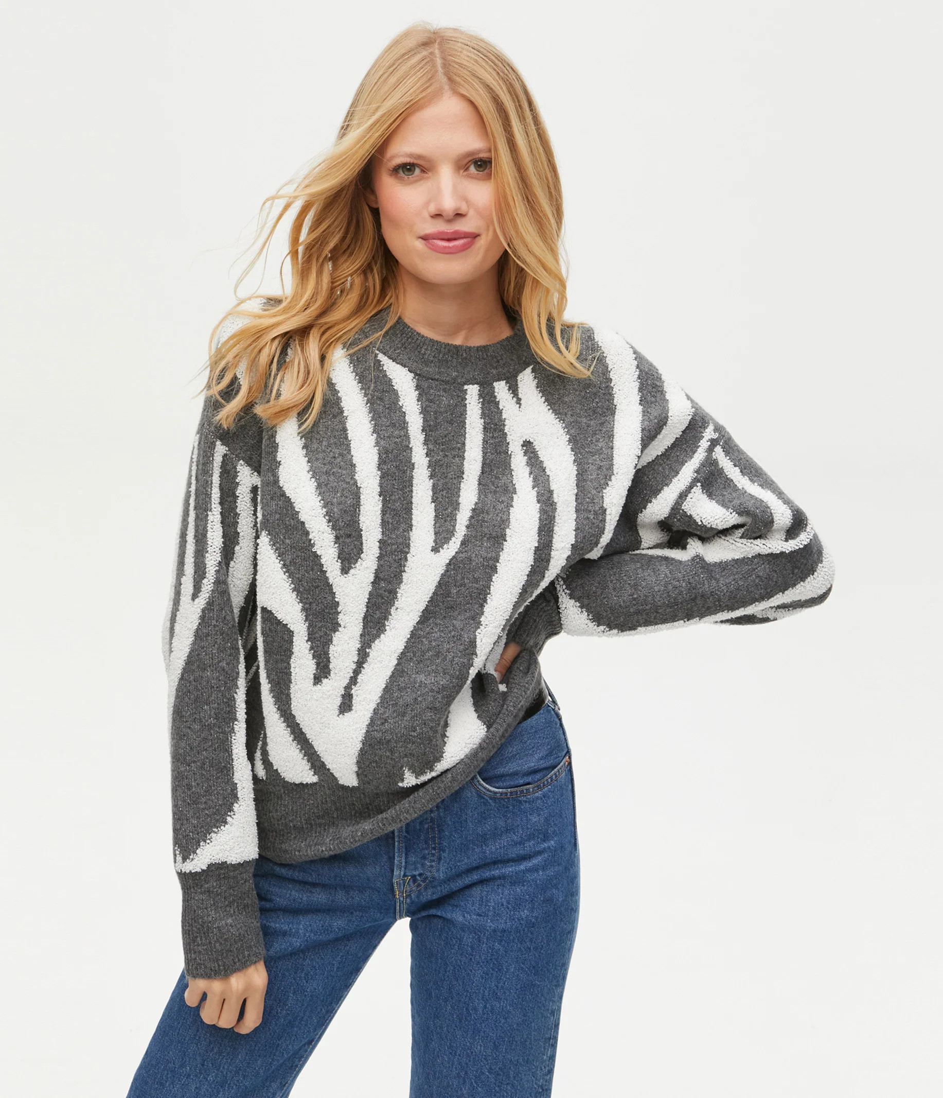 Maddie Jacquard Sweater | MichaelStars.com