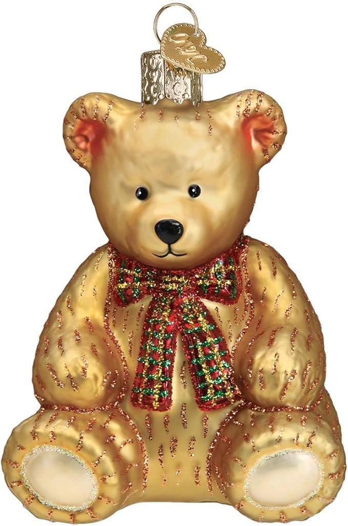 Old World Christmas Teddy Bear 3.5 x 2.75 | Amazon (US)