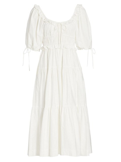 Brielle Tiered Midi Dress | Saks Fifth Avenue