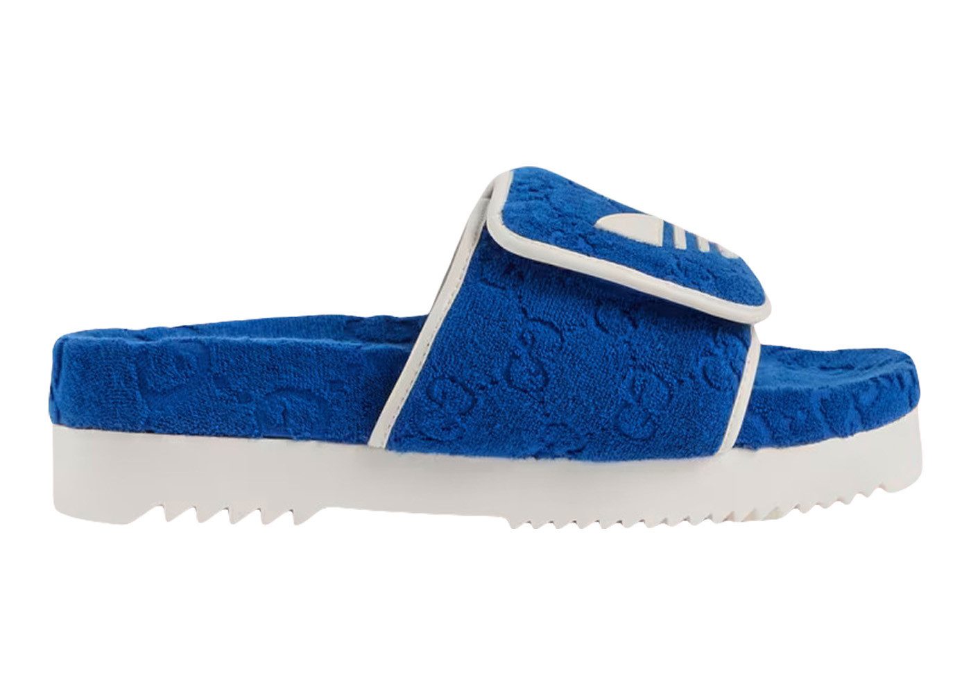 adidas x Gucci GG Platform Sandal Blue | StockX