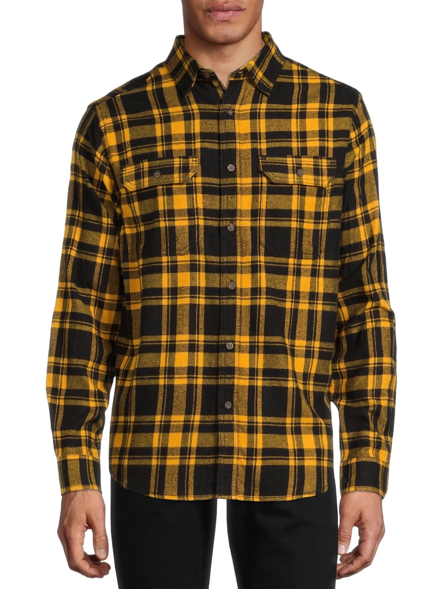 George Men's and Big Men's Super Soft Flannel Shirt, up to 5XLT | Walmart (US)