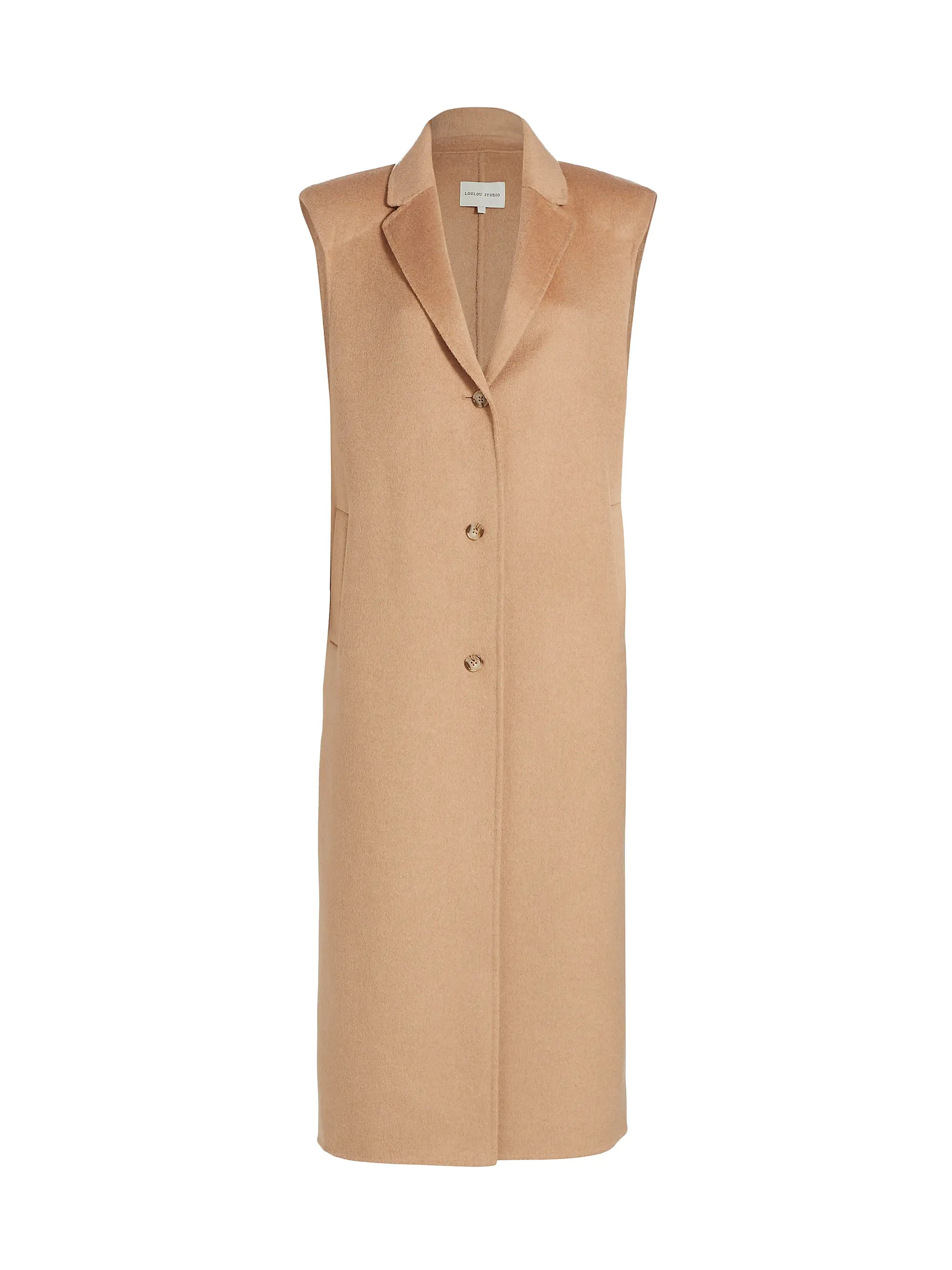 Sleeveless Wool-Cashmere Coat | Saks Fifth Avenue