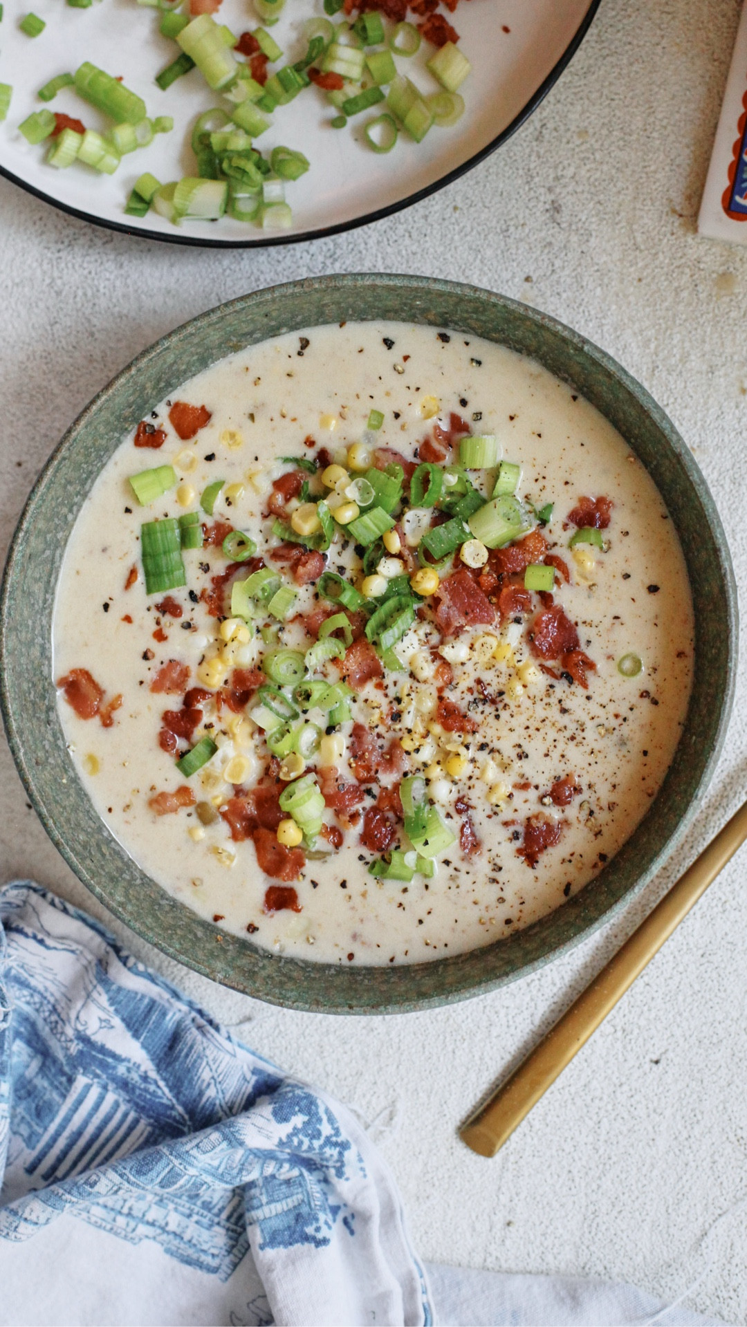 I honestly couldn't wait until fall to restart this series. 

Plus who doesn't love a summer soup! This creamy corn chowder is very simple to make and could honestly be eaten year round. The bacon! The Boursin! Everything about this soup is 🤌

As always, the full recipe is up on the blog if you'd like to print it out: https://britacooks.com/creamy-corn-chowder-with-bacon-and-boursin-cheese/ 

#LTKFindsUnder100 #LTKSeasonal #LTKHome