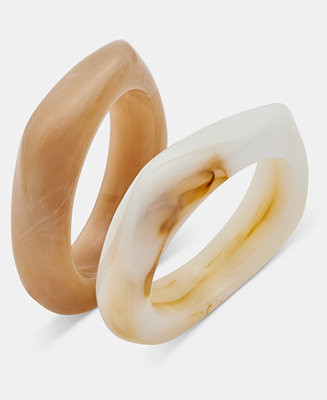 I.N.C. International Concepts2-Pc. Set Textured Bangle Bracelets | Macy's