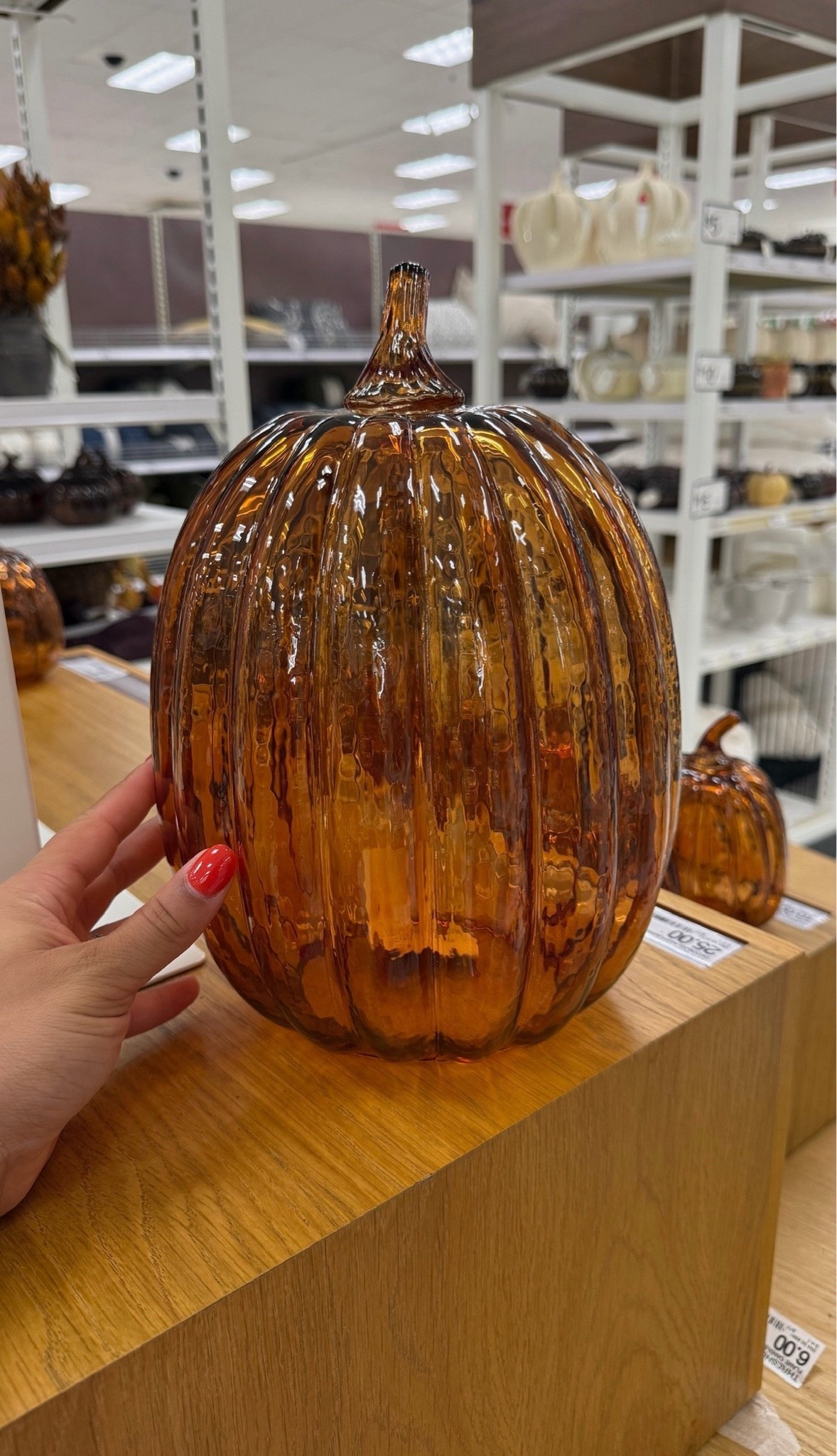 This glass pumpkin from Target is such a pretty little piece for fall decorating. Add it to a shelf, coffee table, or entryway display for a subtle seasonal touch. It would also look so cute styled with candles, faux flowers, or other fall decor.

#LTKSeasonal #LTKHome #LTKdayinmylife