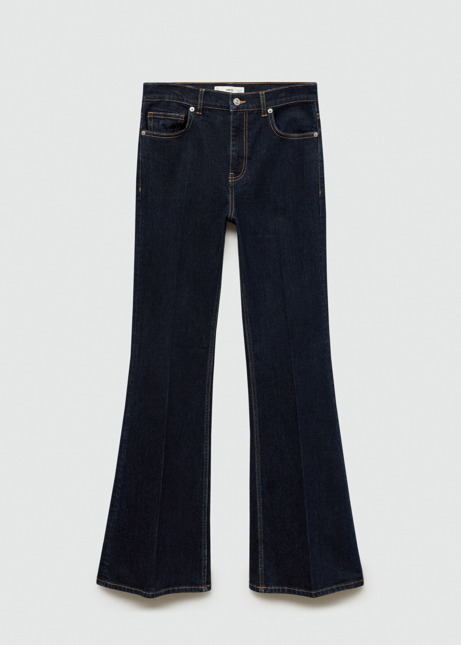 Violet flared high-rise jeans | Mango (US/MX/AU)