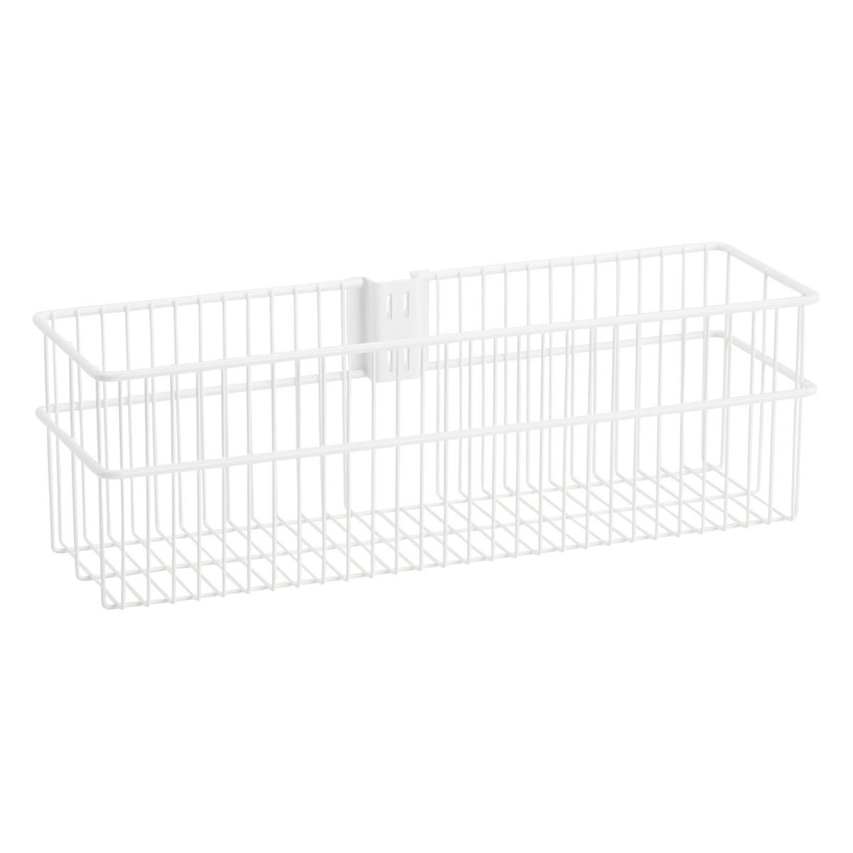 Elfa Utility White Wire Baskets | The Container Store