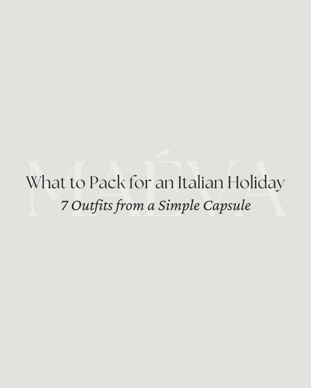 Packing for an Italian holiday? Here’s your capsule wardrobe guide! 🍋🇮🇹

This capsule includes 7 summer-ready looks made from just a few versatile pieces, perfect for everything from coastal strolls in Cinque Terre to sipping limoncello in Positano ☀️ Light, breathable, and effortlessly chic, each outfit brings a touch of la dolce vita to your wardrobe!

Style Tips: ✔️ Stick to light fabrics like linen and cotton for cool comfort ✔️ Anchor your palette with neutrals like white, tan, and denim, and add fun pops of color like butter yellow, soft blue, or a floral printed dress ✔️ Add charm with gold jewelry, a woven bag, or silk scarf ✔️ Walkable shoes are a must: think sneakers, espadrilles, and low sandals ✔️ Raffia hats and round sunnies = instant Italian flair!  ✔️ Leave room in your suitcase because the boutiques in Capri and beyond are irresistible!

❤️ Adore this capsule? Comment SHOP to receive a DM with the link or head to the link in bio to shop the looks & more! 

👉 Save & Follow to discover French-inspired style and wardrobe tips, designed to elevate your everyday fashion!

With Amour, M.

#italianholiday #capsulewardrobe #summerinitaly #coastalelegance #mediterraneanstyle #minimalchic #capsulewardrobeinspo #vacationwardrobe

#LTKStyleTip #LTKTravel #LTKSeasonal
